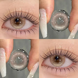 1Pair Contacts Lenses Green Aura Series Lenses Makeup Red Lenses Beauty Pupils Cosplay Fashion Korean Colorcon Lenses