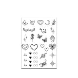 Popxstar Henna Finger Tattoo (18) Temporary Tattoo,Lasts To 15 Days New Technology Magic Waterproof Semi Permanent Sticker.