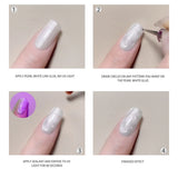 New Pearlescent Pearl White Thread Gel Nail Polish UV/LED Soak Off Gel, Suitable For Home Nail Salon For Wedding Gift