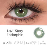 Popxstar Love Story series Multiple colors Natural soft Contact lenses Blue Lenses Green Pupils Lens Yearly Cosmetic