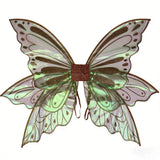 Sparkling Large Fairy Wings Organza Adult Women Angel Wings Princess Fairy Wing for Cosplay Dress Up