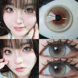 Popxstar  -Daily Disposable 10PCS Colored Contact Lenses for Eyes Myopia Lens Beauty Pupils Eye Lenses Fashion Blue Purple Lenses