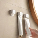 Popxstar 1-100pcs Punch-free Toothbrush Holder Wall-mounted Toothpaste Holder Storage Rack Holders Organizer Bathroom Accessories