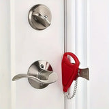 Popxstar 1pc portable travel safety door lock, suitable for travelers and families, universal sleep safety portable travel door lock