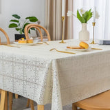 New Style Washable PVC Waterproof Oil Resistant Tablecover Rectangular Printed Table Mat Household Hot Stamping Tea Tables Cloth
