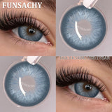 1 Pair Brown/Gray Color Contact Lenses Beautiful Pupils Cosmetic Korean Fashion Natural Eye Contacts Doll Black Lenses