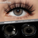 2pcs Natural Black Contact Colored Contact Lenses for Eyes Brown Makeup Lenses Yearly Gray Beautiful Pupils Blue Lens