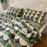 Popxstar Ins Pink Flowers Bedding Set Flat Bed Sheet Duvet Cover Twin Full Queen Nordic Bed Linen Boy Girl Bedding Sets Flower Cherry