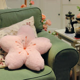 Popxstar Ins Pink Cherry Petals Pillow Girl Bedroom Living Room Decor Bay Window Floor Seat Cushion Plush Tatami Cherry Blossom Cushion