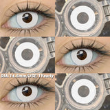 Popxstar  Halloween cosplay color contact lenses for eyes black/red/white Anime Accessories colorful fashion lenses
