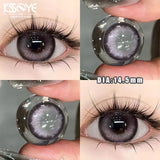 Popxstar  2Pcs Korea Colored Contact Lenses Prescription Myopia Degree -0.00 to-8.00 Blue Makeup Soft Lens Eye Beauty Pupil Lan Cat