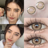 Popxstar  New Lense 1 Pair Color Contact Lenses with Natural Eye Contact Lenses Blue Brown Green Lenses Pupils Beauty Color Lens