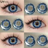 Color 1 Pair Contact Lenses with Natural High Color Saturation & Defined Edge, Soft Age-Reducing Ambience