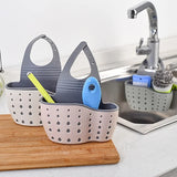 Popxstar  Double-layer Sink Hanging Bag Kitchen Rack Faucet Sponge Holder Storage Hanging Basket Kitchen Storage Rack Sink Accessories ﻿