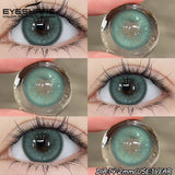 1 Pair Color Contact Lenses for Eyes Fashion Color Eye Lens Brown Eye Lenses Gray Pupils Lens Yearly Soft Lenses