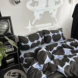 Popxstar  Bed Linen Duvet Cover Stripe Boys Girls Twin Queen Size Duvet Cover Pillowcase Bedding Adult Fashion Home Textile Nordic Sling