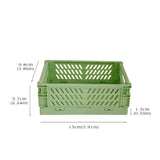 Popxstar  6 Styles Plastic Stackable Foldable Stationary Holder Simple Cute Student Office Desktop Storage Stationery Organizer