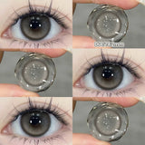 Popxstar  1 Pair Myopia Fashion Lens Prescription Colored Contact Lenses Beauty Pupils Purple Eye Lenses Blue Eye Color Lenses