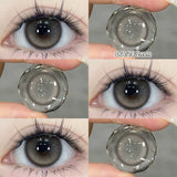 Popxstar  -1 Pair Myopia Fashion Lens Prescription Colored Contact Lenses Beauty Pupils Purple Eye Lenses Blue Eye Color Lenses
