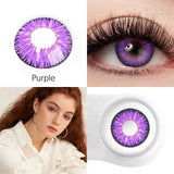 Popxstar 14.5mm Lens With Dioptric Myopia Colored Contact Lenses For Big Eyes Green Blue Red Purple Brown Pupil Degree Color Lens