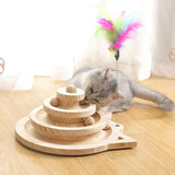 Popxstar  Cat Scratching Board Cat Toy Tunnel Catnip Cat Mouse Kitten Training Intelligence Pet Cat Toys Tracks Tower Ball For Cats Kitten