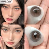 Popxstar 1 Pair/2pcs Lenses Bubble Series Contact Lenses for Eyes Fashion Natural Pupils Beauty Color Lens Eyes Myopia Lenses