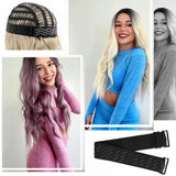 Popxstar Adjustable Wig Band For Holding Wigs Non Slip Wig Band 1-3Pcs Black Adjustable Elastic Band For Wigs Making