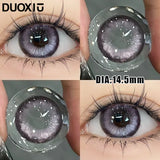 Popxstar  1Pair Contact Lenses for Eye Big Pupils Lenses Diameter 14.5mm Blue Grey Eye Degree Prescription -0.00 to -8.00