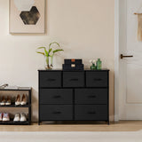 Popxstar Desser For Bedroom With 7 Fabric Drawers Organizer Storage Closet Chest Clothes For Living Room Display Cabinet Of Furniture