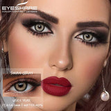 Popxstar  1 Pair Colorful Contact Lenses for Eyes Fashion Blue Eye Lenses Green Lenses Gray Eye Contacts Yearly Lens Eye Contact