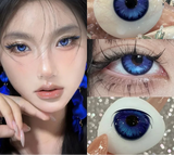 Popxstar 1 Pair New Product Korea Myopia Contacts Lenses  Fashion Purple Soft Color Contacts Fast Shiping