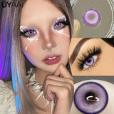 Popxstar NEW Cosplay Colored Contact Lenses for Eyes Anime Purple Lenses Cosmetic Blue Eye Contacts Brown Natural Fashion Lenses