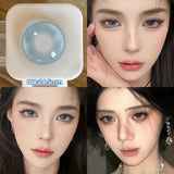 Popxstar  2PCS Gilding Prescription Contact Lenses Cosmetics Eye Color Lenses Fashion Pupils Myopia Colored Contact Lenses Violet