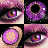 1 Pair Colored Contact Lenses for Cosplay Red Anime Eyes Lenses Halloween Blue Eyes Contact Yearly Green Beauty Lenses