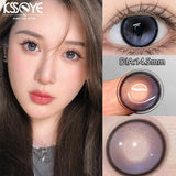 Popxstar  2Pcs New Eyes Color Contact Lenses with Myopia Diopter Natural Eyes Color Lenses Beautiful Pupil Yearly Use Fast Shipping