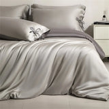 100% Bamboo Duvet Cover Set, Embroidered Rose Bedding Set, Silky Smooth Bed Sheet Set Pillowcase, for Double King Queen Size