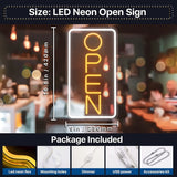 Open Neon Sign,LED Neon Sign For Club, Commercial Restaurant, Cafe, Multipurpose Decorative Wall Mounted Lights (Vertical)