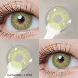 Popxstar  1 pair Blue Lenses Color Contact Lenses for Eyes Gray Pupils Soft Natural Contact Lens Makeup Cosmetci Pupil Eye Lens
