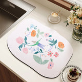 Popxstar American retro light luxury kitchen countertop drain pad, diatom mud suction pad, quick-drying washing table, sink, bar mat