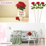 Popxstar 100 Pieces Artificial Roses Flowers Fake Silk Roses Bouquet for Table Centerpiece Vases Wedding Party Decor