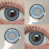 Popxstar  2pcs/pair New Cosplay Contact Lenses for Eyes Makeup Pupils Cosmetics Blue Eye Color Lenses for Myopia Lens 14.2/14.5mm