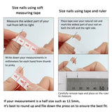Popxstar 10Pcs Set Blue Handmade Press On Nails Snowflakes Ballet with Rhinestones False Nails Decoration Manicure Fake Nails Tips Art