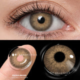 Popxstar  1Pair Contact Lenses for Eyes Color Natural Brown Beauty Yearly Cosmetic Contacts Eyes Makeup Eye Contacts Brown Lens