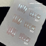 1pcs TC Highlight Flash Whitening Translucent Nail Art 2026 Fine Gold Powder Snowfall Glass Bead Cat Eye Gel Nail Polish