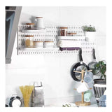 Popxstar Pegboard Wall Panels Pegboard Wall Organizer Mounting Display Diy Pegboard Kit Tool Storage Panel Board Rack Bathroom Kitchen
