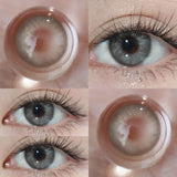 Popxstar  1Pair Blue Lenses Color Contact Lenses for Eyes Green Gray Pupils Cosmetic Diopters Degrees-0.00 to-8.00 Fast Shipping