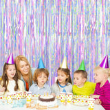 Popxstar Sparkly Colored Party Rain Curtain for Birthday ,Wedding