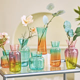 Popxstar Mini Glass Table Vase Creative Flower Vase Decorative Glass Bottles Wedding Centerpieces Home Decor Vase Decoration Home