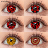 Popxstar 1 Pair Sharingan Contact Lenses for Eyes Cosplay Lenses Anime Lense Uchiha Sasuke Kakashi Lenses Anime Accessories