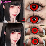 Cosplay Contact Lenses Cosmetics Blue Lens Eye Color Lenses Sharingan Halloween Makeup Red Lenses White Lenses Yellow Lens